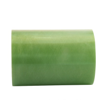 wholesale screw thread reinforced green color fiberglass resin tube